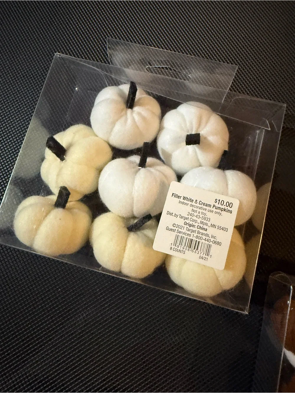NEW Hobby Lobby Fall Felt Fillers Set (3 Packs) Pumpkin & Acorn Bowl Filler